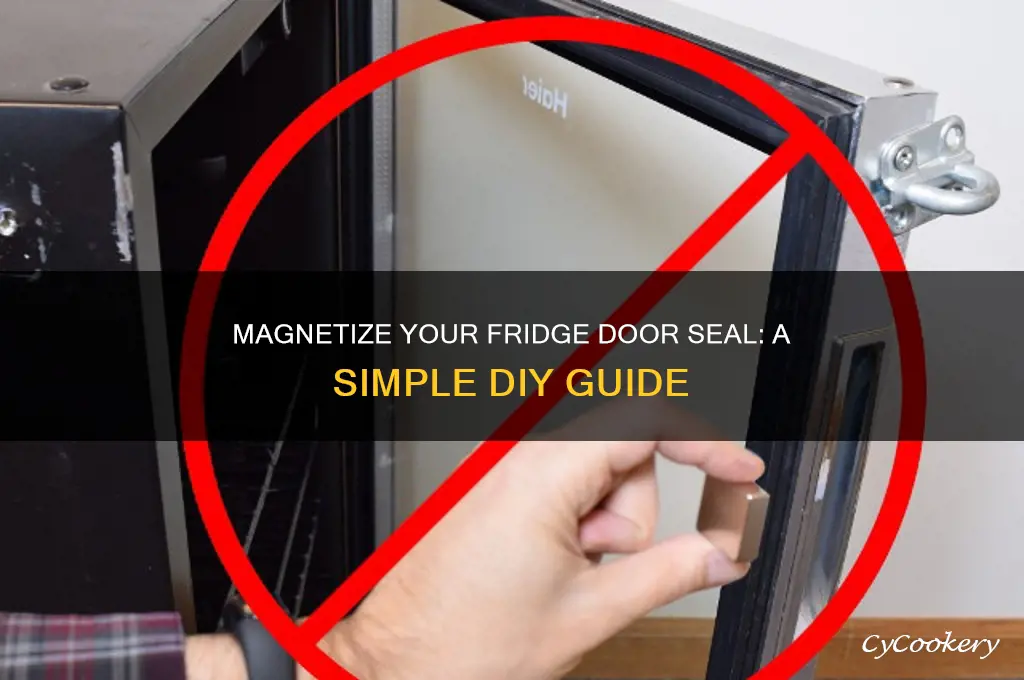 how do you magnetize a refrigerator door seal