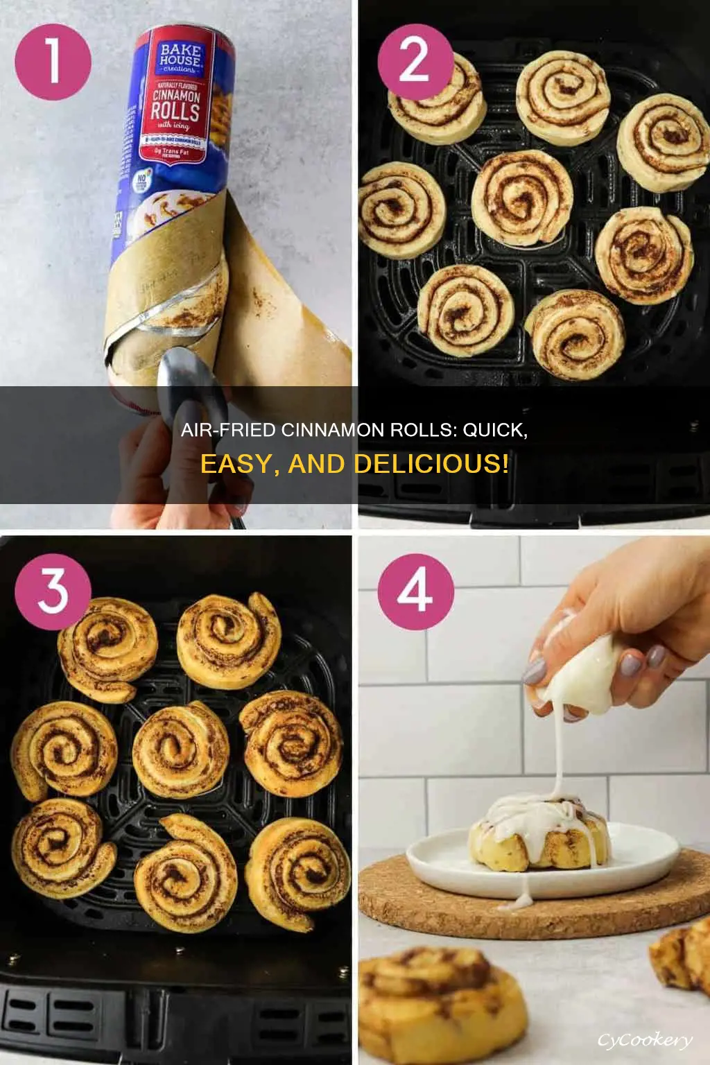 how do you make cinnamon rolls in an air fryer