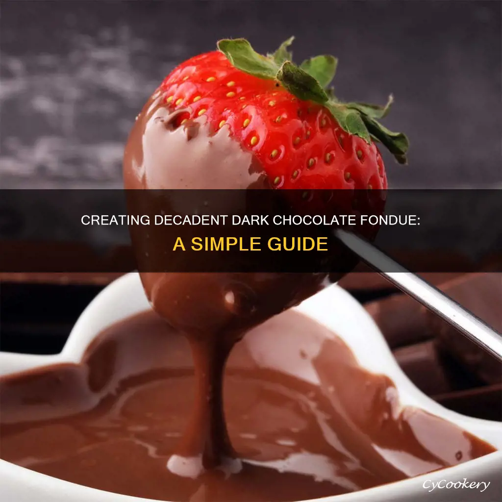 how do you make dark chocolate fondue