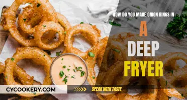 Making Crispy Onion Rings in a Deep Fryer