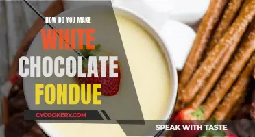 Creating a White Chocolate Fondue: A Decadent Delight