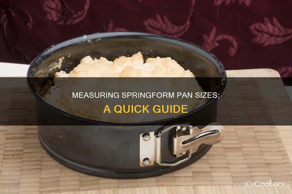 how do you measure a springform pan