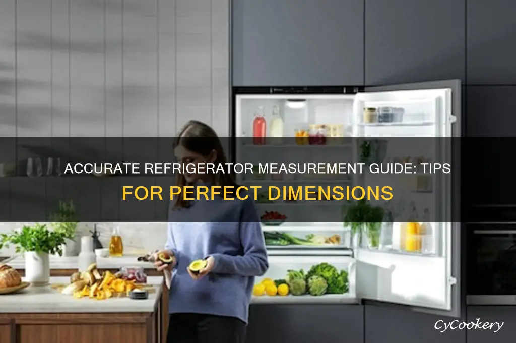 how do you measure the dimensions of a refrigerator