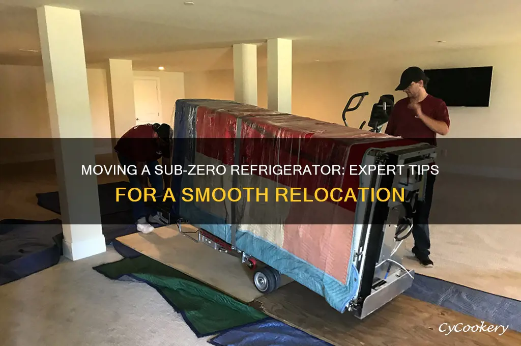 how do you move a sub zero refrigerator