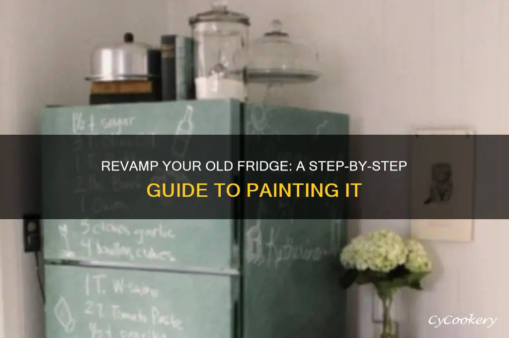 how do you paint an old refrigerator