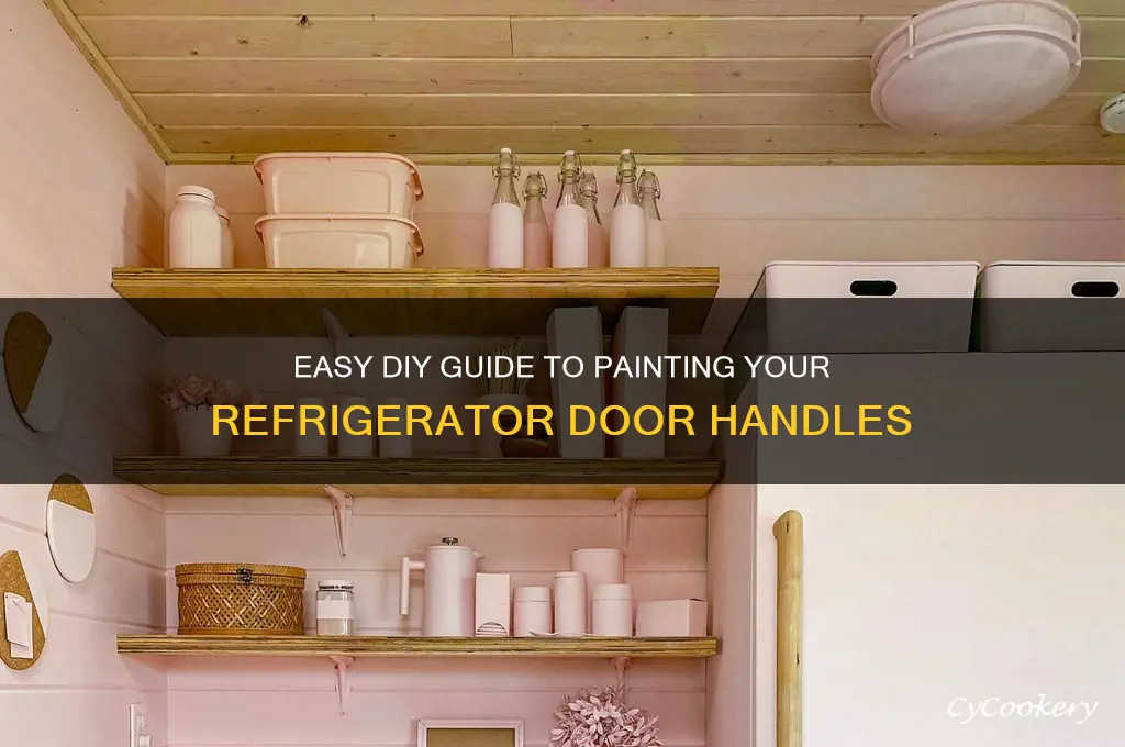 how do you paint refrigerator door handles