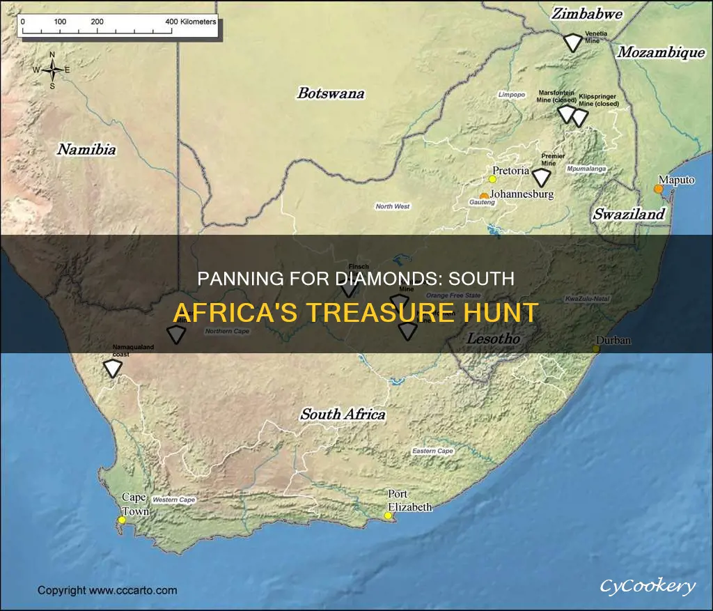 how do you pan for diamonds in south africa