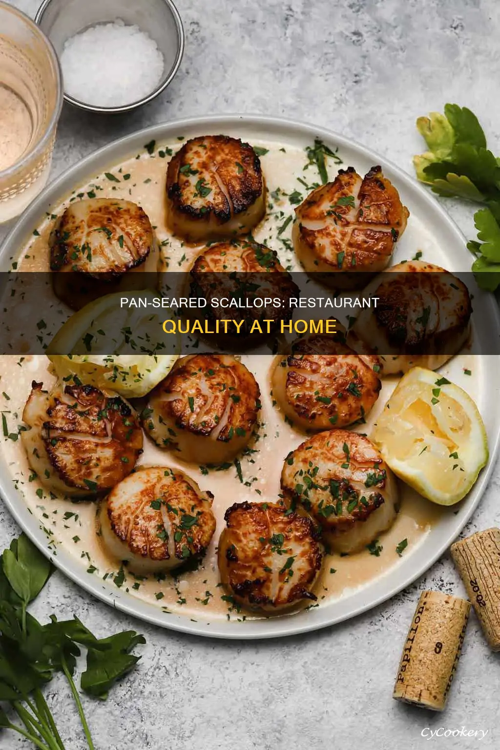 how do you pan sear scallops