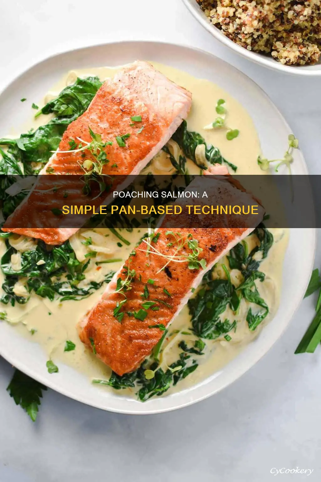 how do you poach salmon in a pan