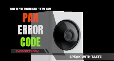 Troubleshooting Wyze Cam Pan: Power Cycling for Error Codes