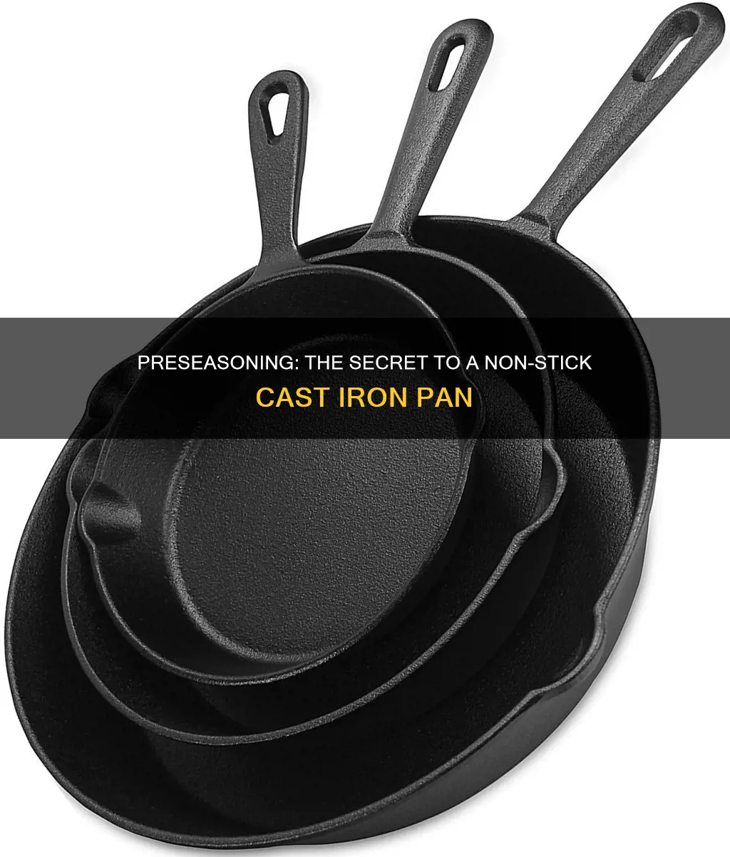 how do you preseason ast iron pans