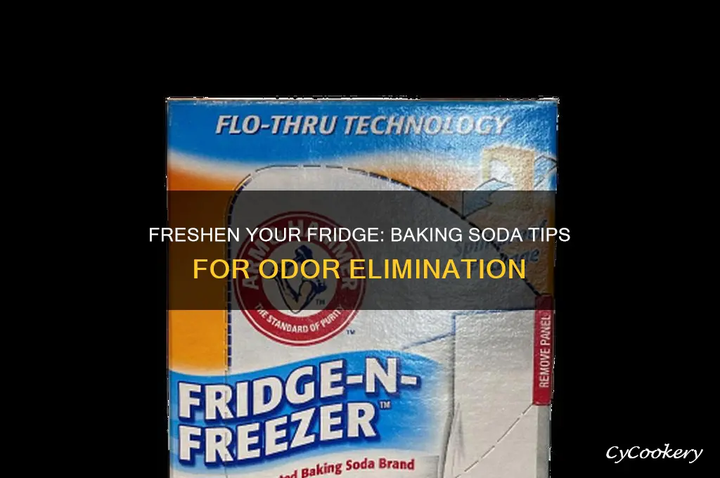how do you put baking soda in the refrigerator