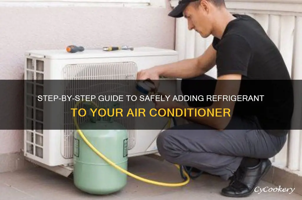 how do you put refrigerant in an air conditioner
