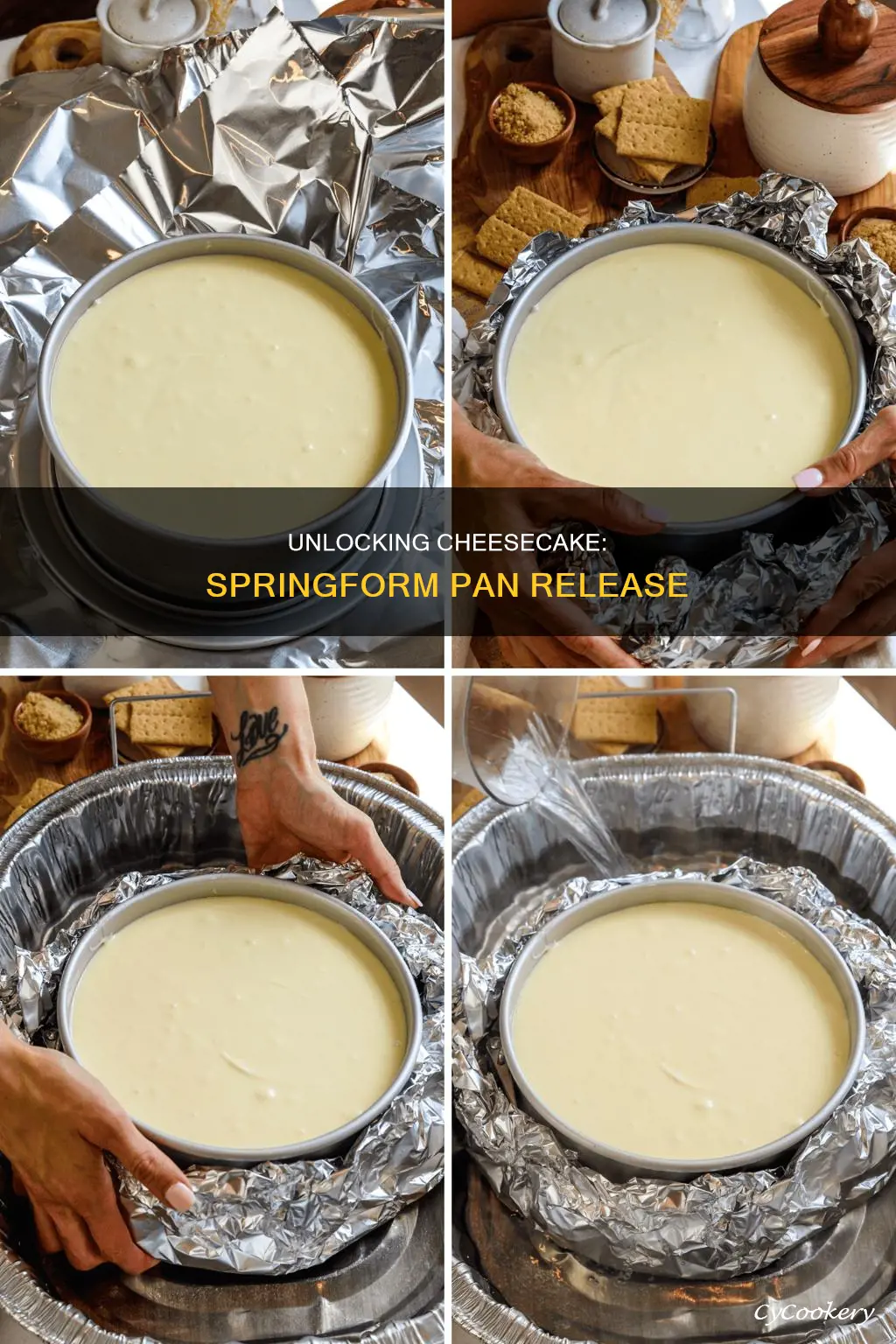 how do you release a cheesecake from a springform pan
