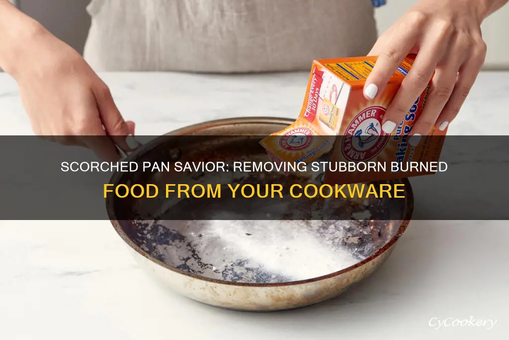 how do you remove burnt food from a pan