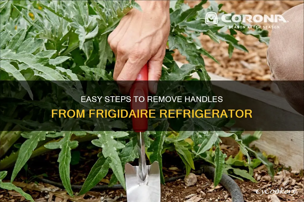 how do you remove handles from frigidaire refrigerator