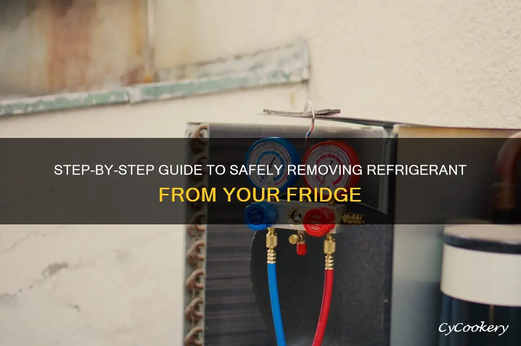 how do you remove refrigerant from refrigerator