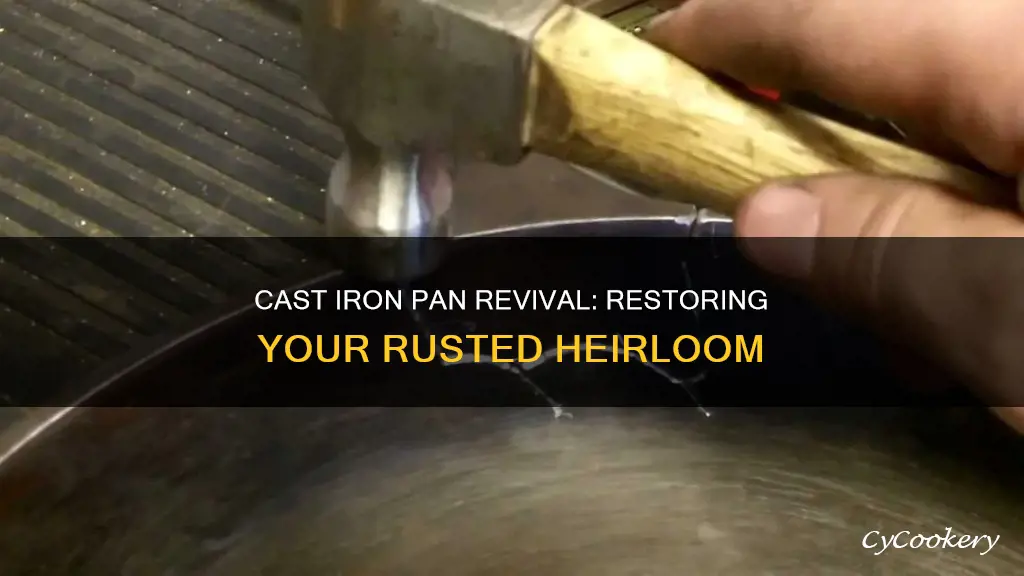 how do you repair cat iron pan