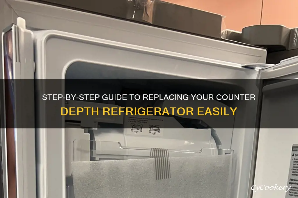 how do you replace a counter depth refrigerator