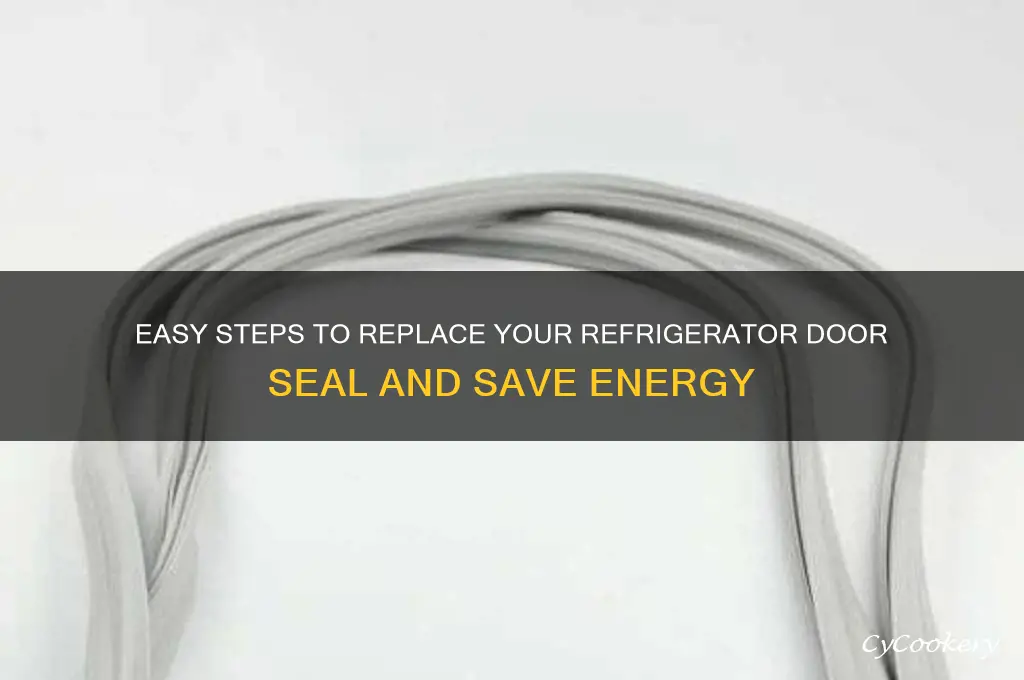 how do you replace refrigerator door seal