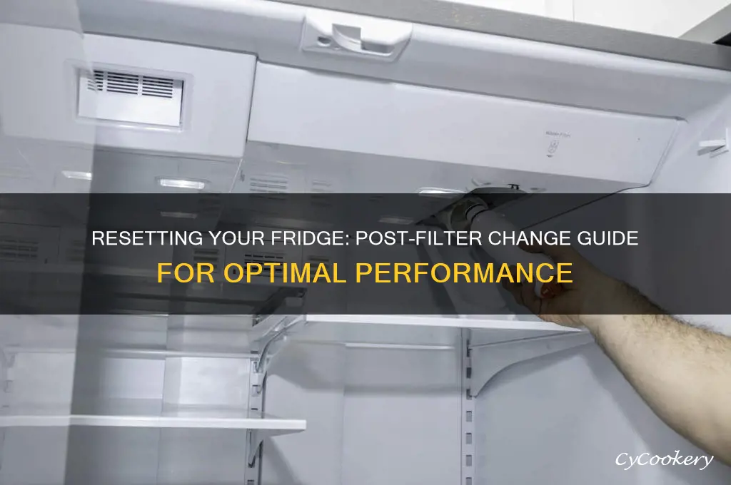 how do you reset a refrigerator after changing filter