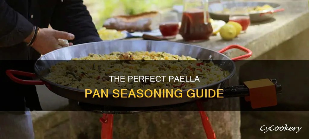how do you season a paella pan
