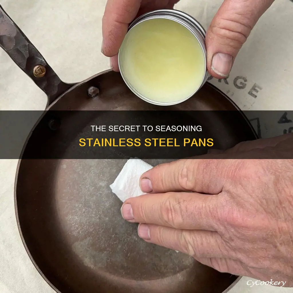 how do you season a stainless pan