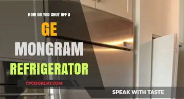 How to Safely Turn Off Your GE Monogram Refrigerator