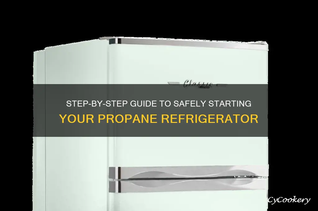 how do you start a propane refrigerator