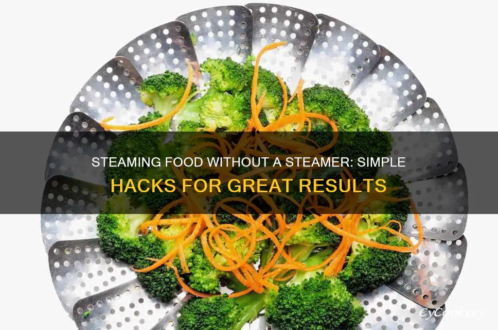 how do you steam food without a steamer