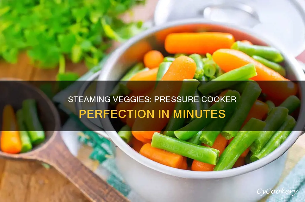 how do you steam vegetables in a pressure cooker