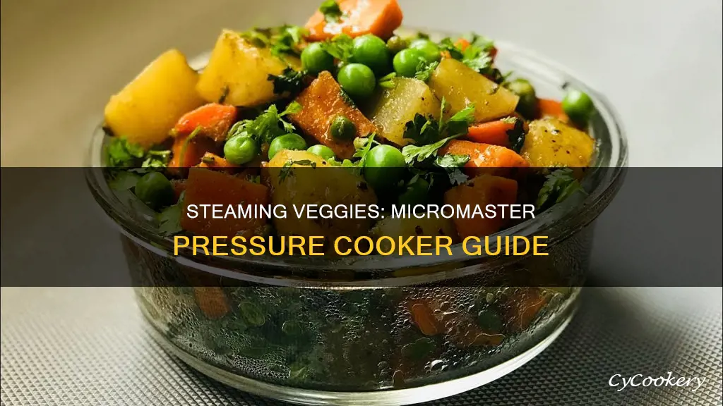 how do you steam vegetables in micromaster pressure cooker