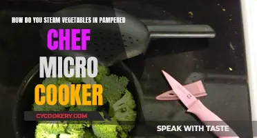 Steaming Veggies: Pampered Chef Micro Cooker Style