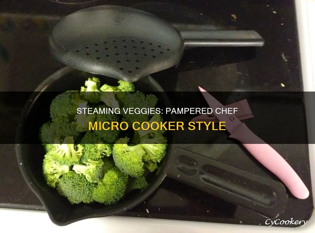 how do you steam vegetables in pampered chef micro cooker