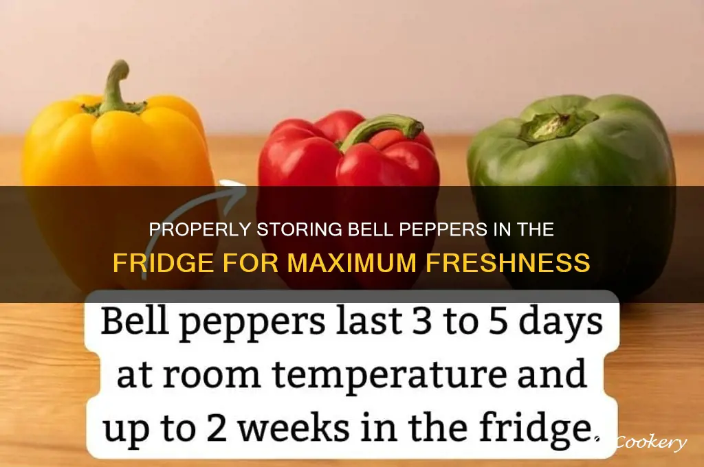 how do you store bell peppers in the refrigerator