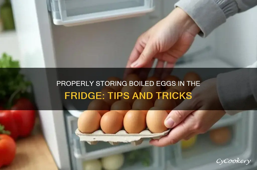 how do you store boiled eggs in the refrigerator