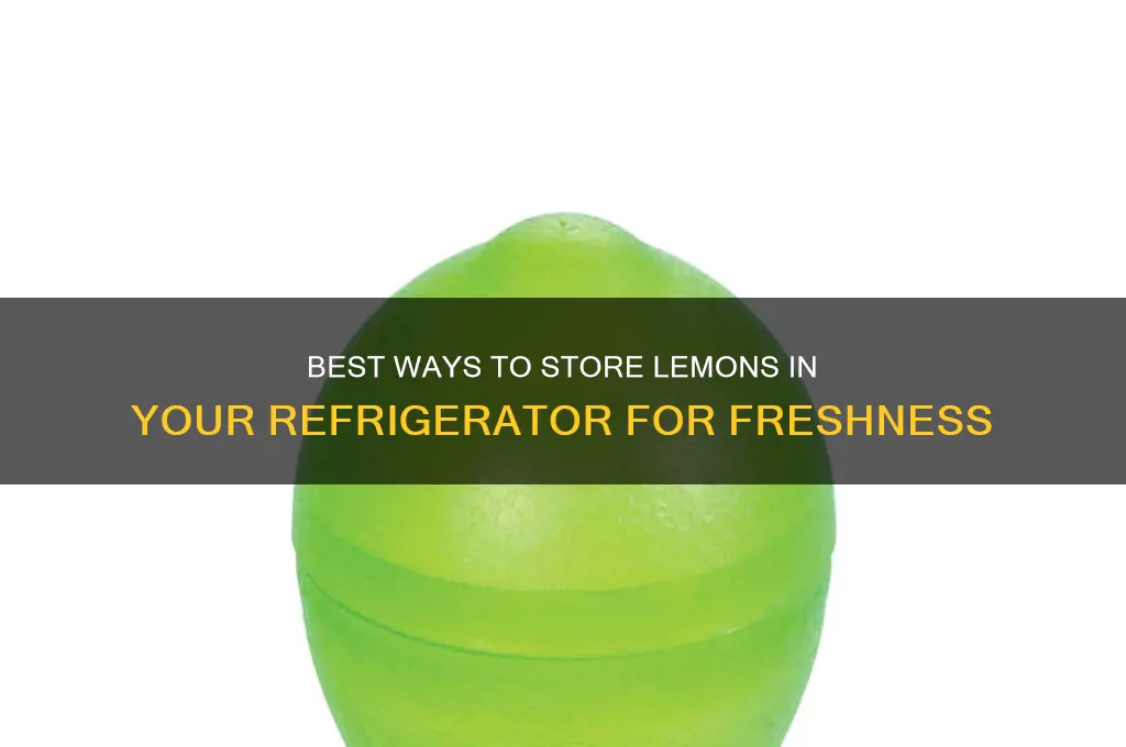 how do you store lemons in the refrigerator
