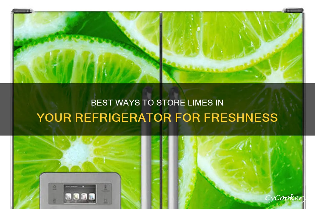 how do you store limes in the refrigerator