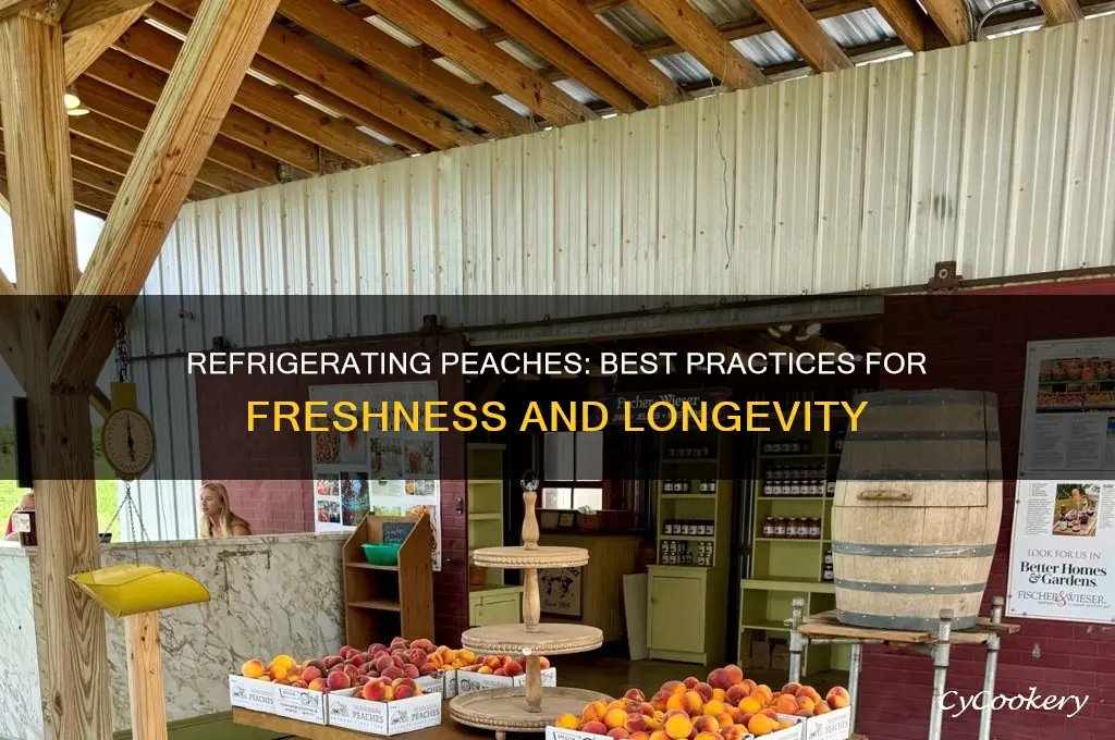 how do you store peaches in the refrigerator