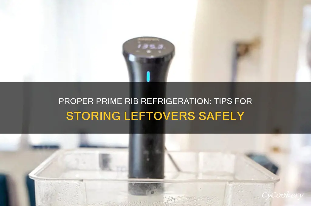 how do you store prime rib in the refrigerator