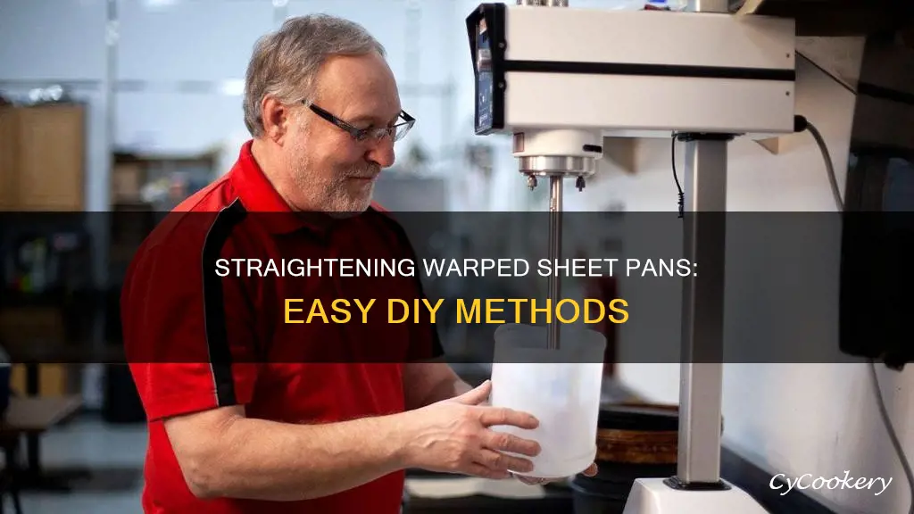 how do you straighten a warped sheet pan