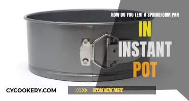 Tenting Springform Pans in Instant Pot