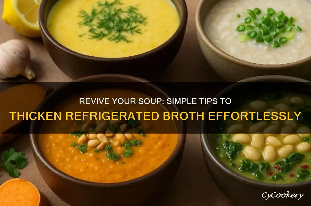 how do you thicken soup after it was refrigerated