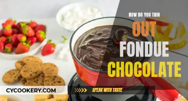 The Art of Perfecting Fondue: Thinning Out Chocolate