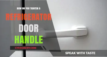 Quick Fix: Tightening Your Refrigerator Door Handle in Simple Steps