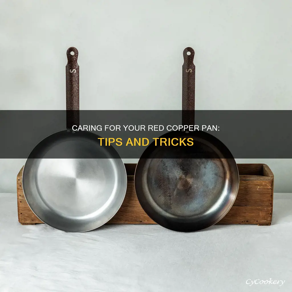 how do you treat a red copper pan