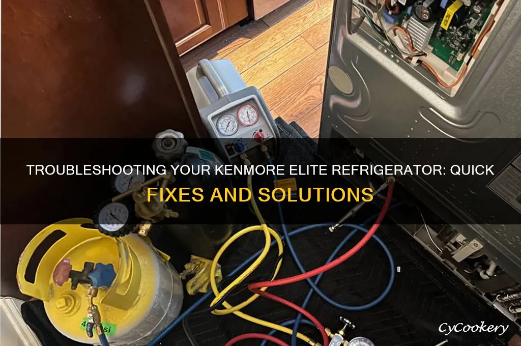 how do you troubleshoot a kenmore elite refrigerator