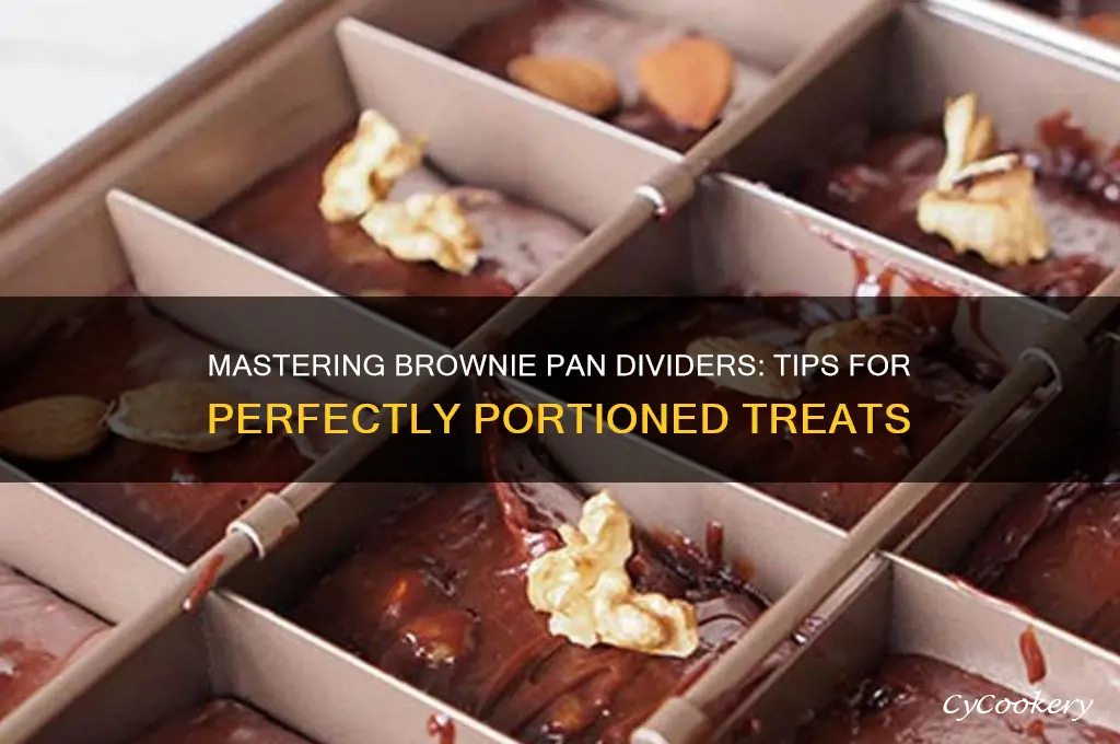 how do you use a brownie pan with dividers