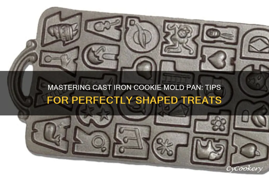 how do you use cast iron cookie mold pan