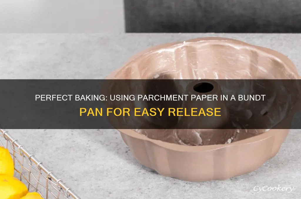 how do you use parchment paper in a bindt pan